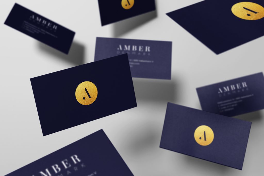 portfolio-5-amber-logo-alessia-curcio-graphic-design Amber business cards design